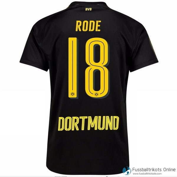 Borussia Dortmund Trikot Auswarts Rode 2017-18 Fussballtrikots Günstig